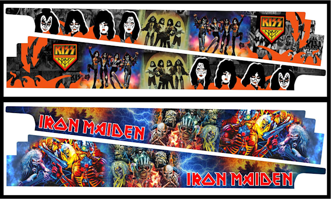Design custom pinball machine art blades by Arcadegraphic25 | Fiverr