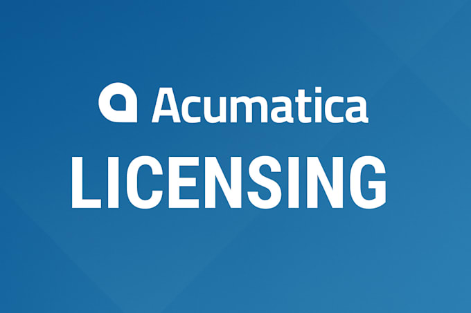 help with acumatica licensing
