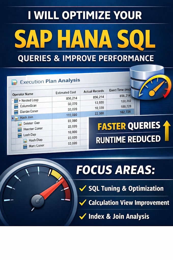 optimize your sap hana sql queries and improve performance
