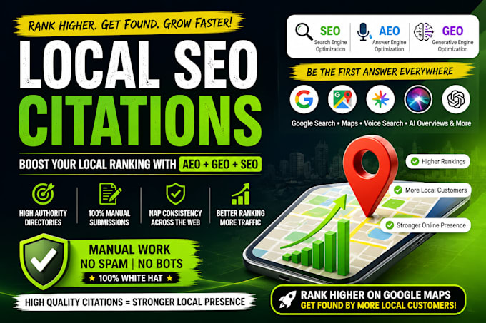 do UK or USA local citations GEO, aeo, SEO backlinks for ai search