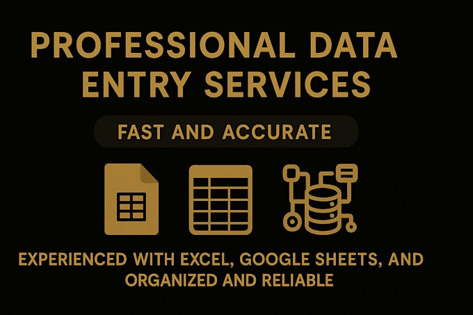 data entry for you