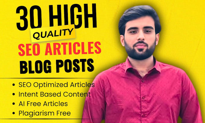 write 30 unique SEO friendly articles for google adsense approval