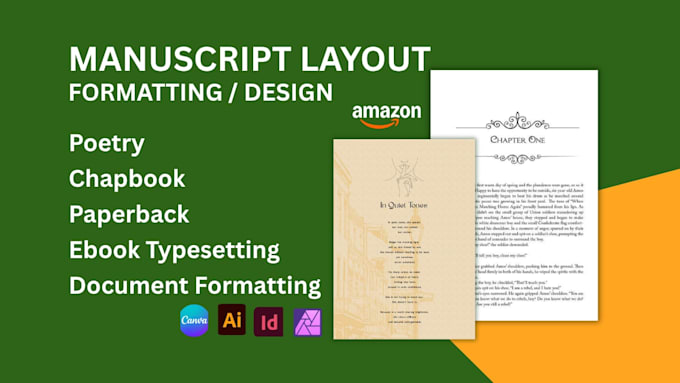 format design poetry book cover prose chap book poem layout kdp ebook publish