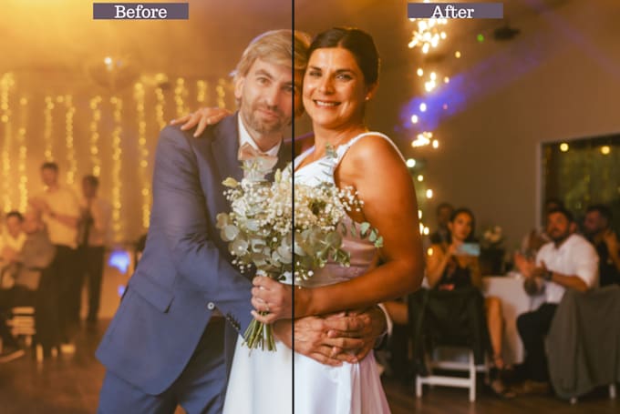 professionally edit your wedding photos