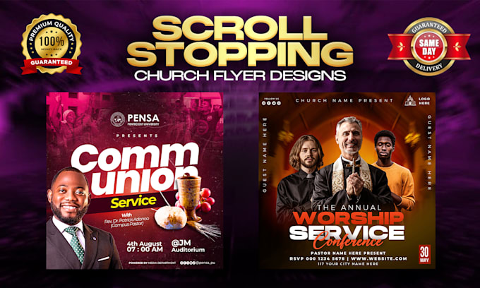 do creative event flyer design, church flyer design