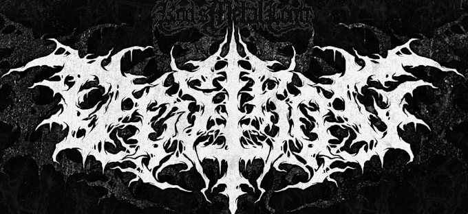 draw custom death metal logo for your project