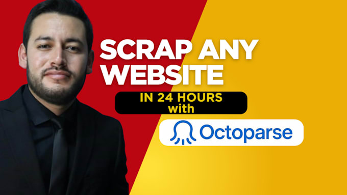 build web scraping script using octoparse in 24 hours