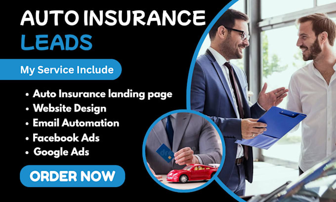 generate auto insurance leads car insurance landing page auto finance website