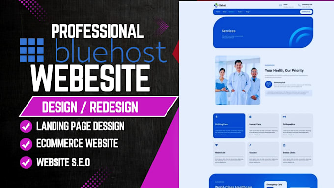 build bluehost ai website bluehost ecommerce website bluehost wordpress website