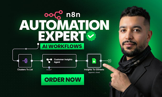 build scalable n8n automation workflows, custom ai agents with n8n, make, zapier