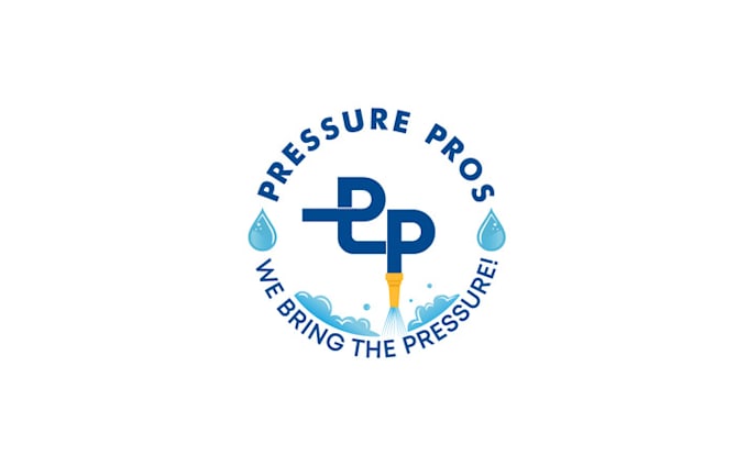 design innovative pressure washing business logo