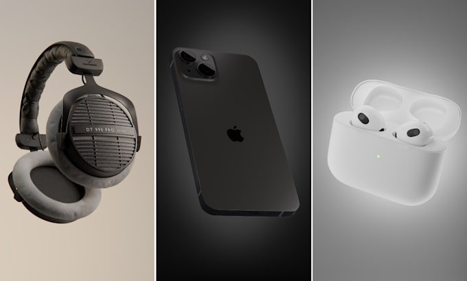 create photorealistic 3d models with textures, realistic renders and mockups