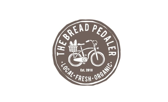 design modern bread pedaler or local fresh logo