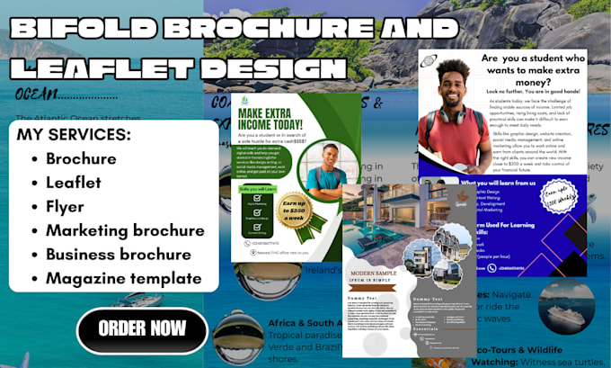 design, redesign your leaflet design, bifold brochures, realestate brochure