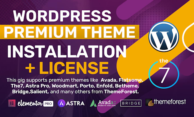 Instalar tema premium do wordpress do themeforest com licença