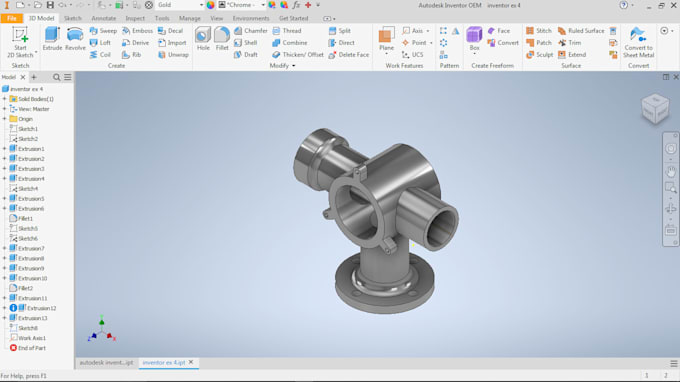 Convert 2d drawings with dimensions into 3d inventor models by ...
