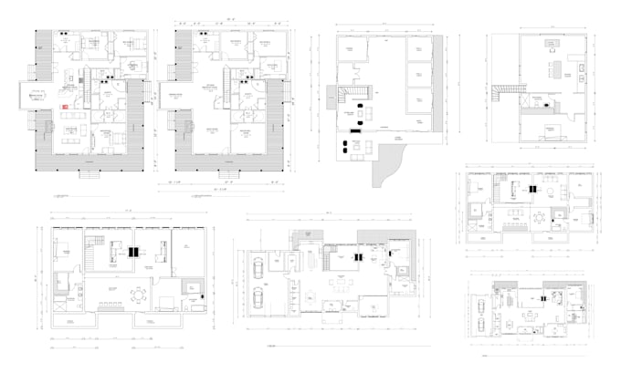 draft american architectural permit ready drawings set