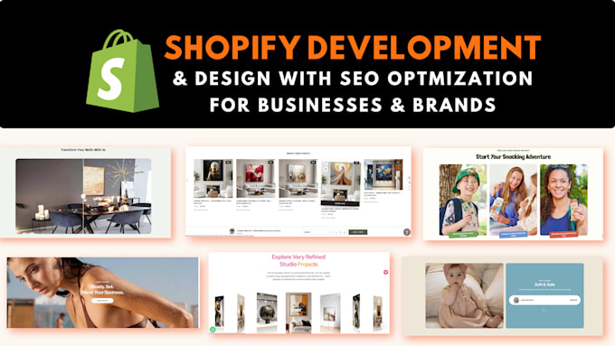 do shopify ecommerce website development and design with SEO