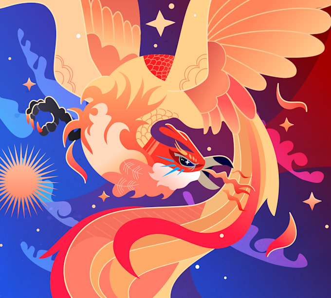 create modern vector illustration for apps, web, or print