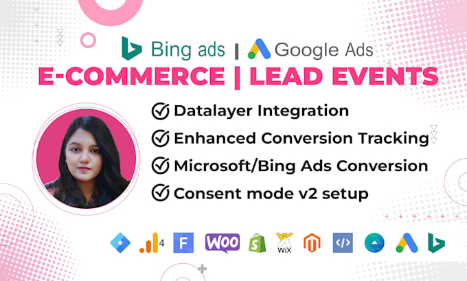 google ads conversion set up, bing microsoft ads tracking, lead event, gtm, ga4