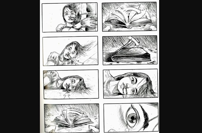 do nsfw comic book manga or webcomic style storyboard animation comic lettering