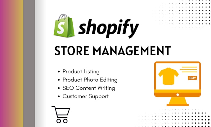 do professional product listing, shopify store manager