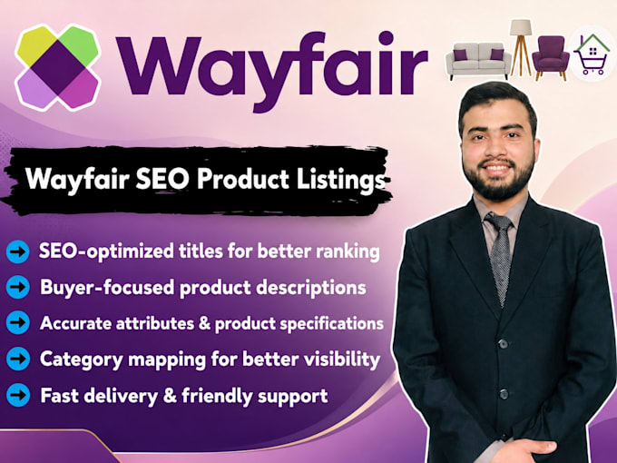 create wayfair SEO product listings with ai optimization