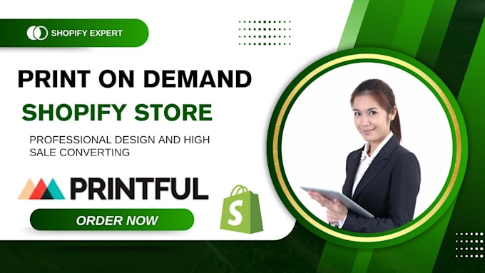 create premium print on demand shopify store with printful