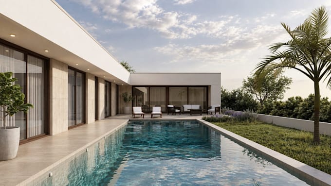 create realistic architectural 3d renders from you plants