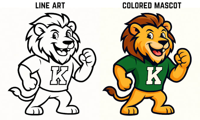 draw mascot art vintage sport mascot cartoon style cartoon character mascot logo