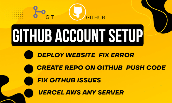setup website using github, fix errors add features deploy on railway vercel aws