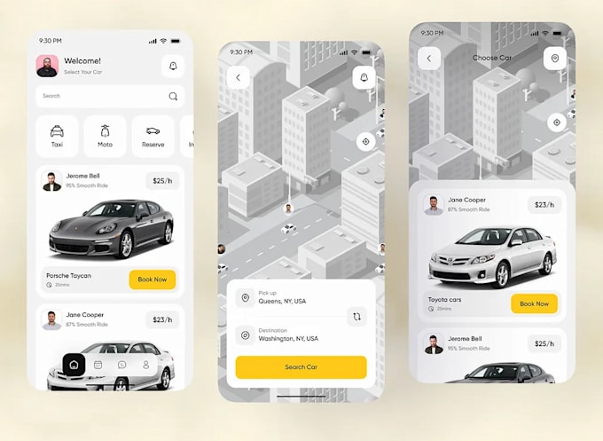 develop logistic app truck booking app e hailing app and website car marketplace