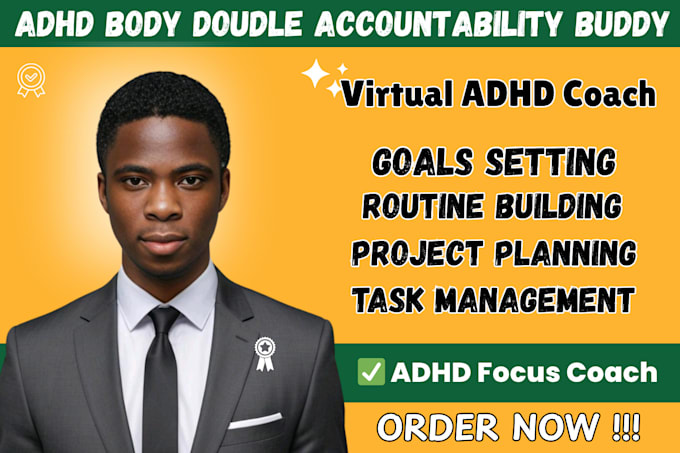 be your personal accountability coach adhd body double adhd partner career coach