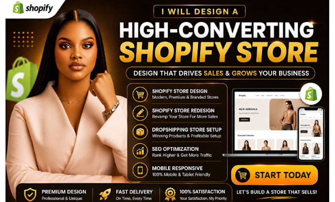 design, shopify dropshipping store, shopify website, redesign shopify store