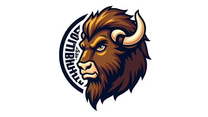 do make bison mascot logo in 12 hours