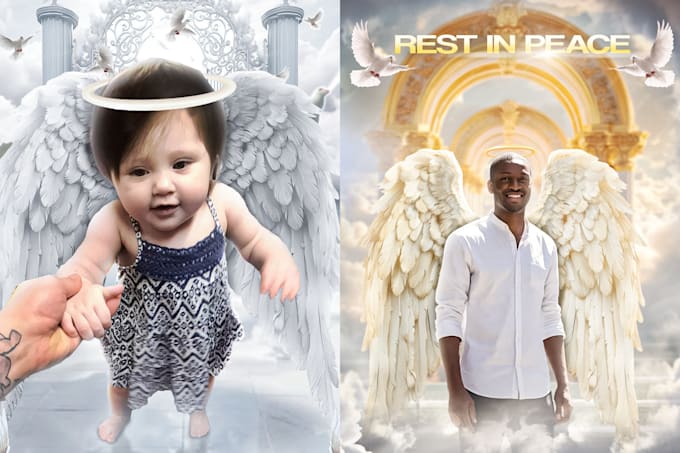 create heavenly memorial edits of your loved one