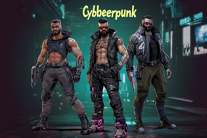 Design cyberpunk and fantasy character by Renchrown | Fiverr