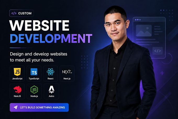 Build a high performance custom reactjs nextjs website by ...