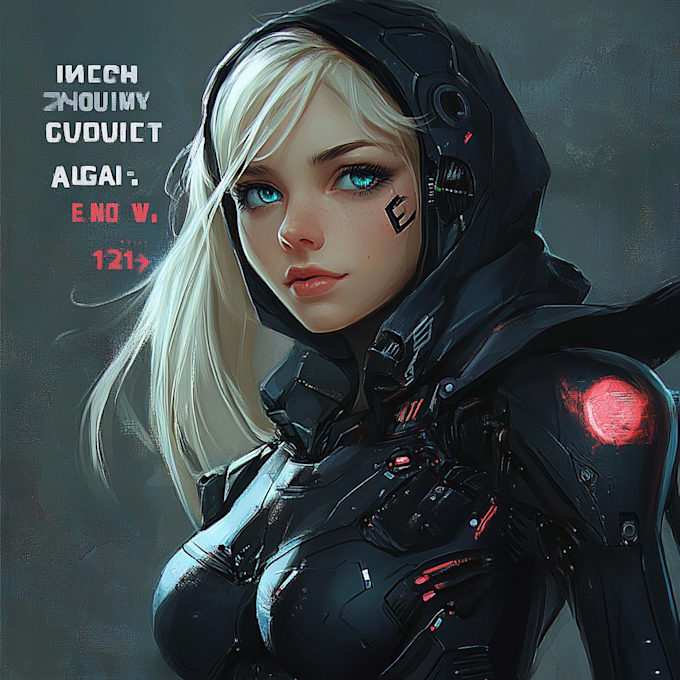 design fantasy and cyberpunk character