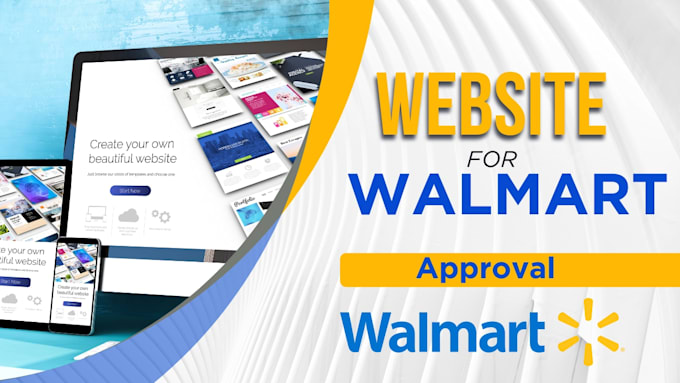 create a professional website for walmart marketplace approval