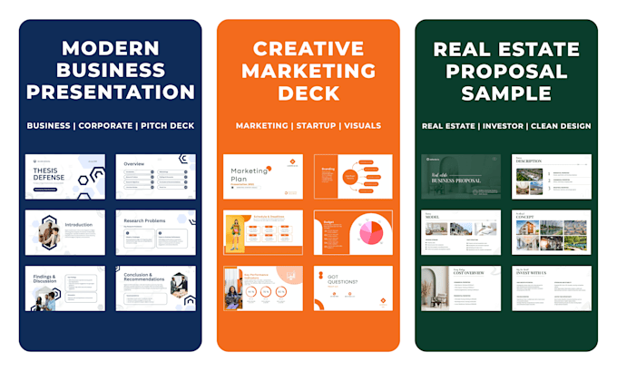 Design professional powerpoint presentations, pitch decks, and business ...