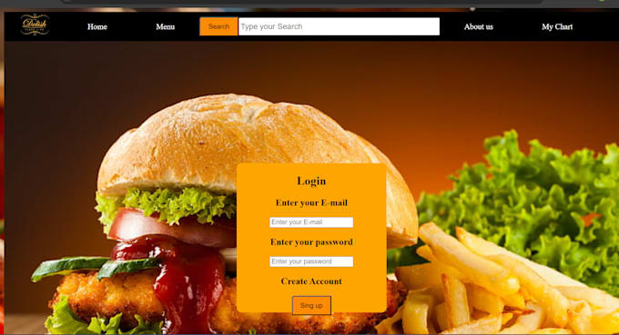 Make html css front end page and login page by Uzairwebcrafts | Fiverr