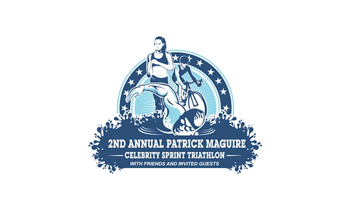 design important celebrity sprint triathlon logo