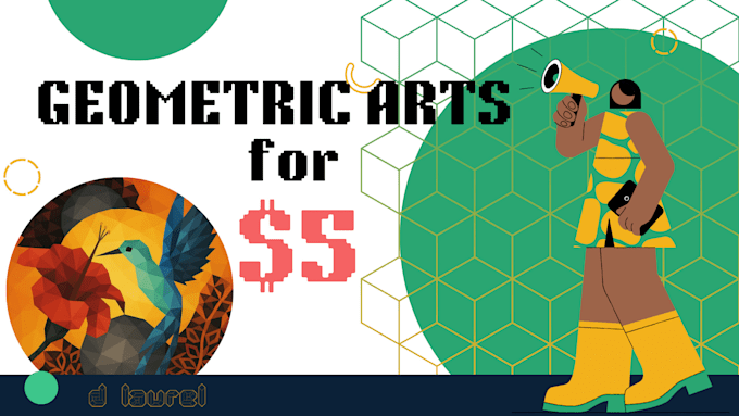 create custom geometric arts for tattoos, prints, and logo