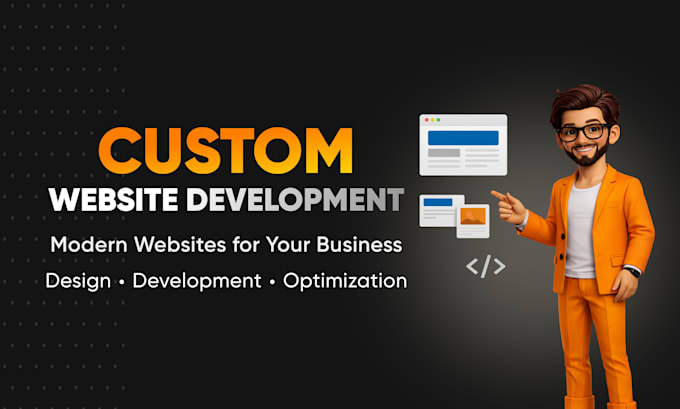do custom website development full stack website front end web developer