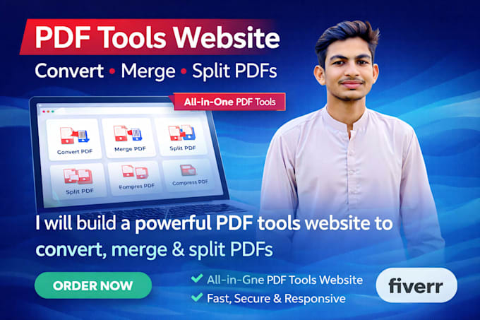 develop a PDF converter and tools website like ilovepdf