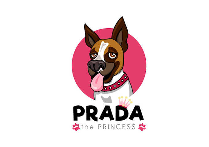 design consulting unique princess dog logo