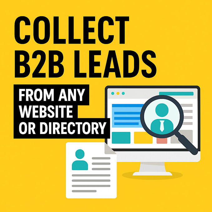 collect targeted b2b leads from directories and websites