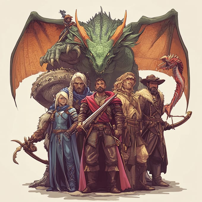 paint your dark fantasy dnd character illustration