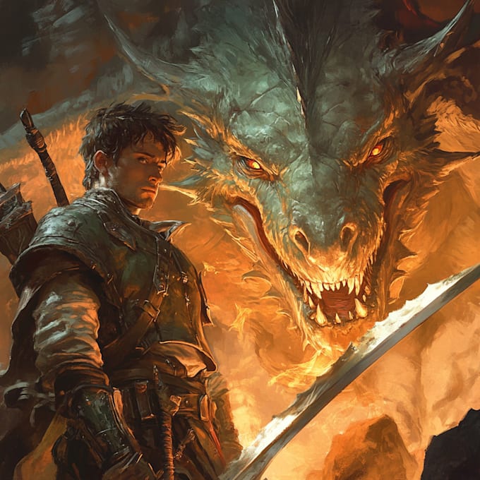 Do a dnd character art and dnd character illustration by Salennasutton ...